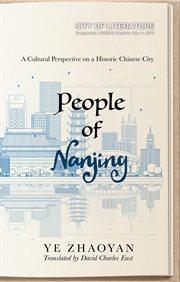 People of Nanjiang : a cultural perspective on a historic Chinese city cover image