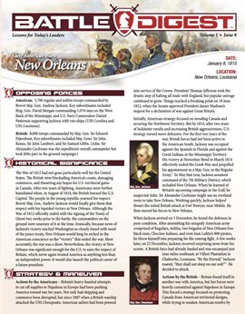 Cover image for Battle Digest: New Orleans