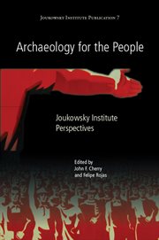 Archaeology for the people. Joukowsky Institute Perspectives cover image