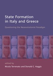 State formation in italy and greece. Questioning the Neoevolutionist Paradigm cover image
