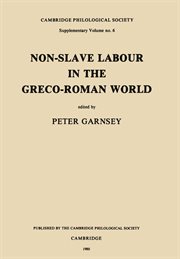 Non-Slave Labour in the Greco-Roman World cover image