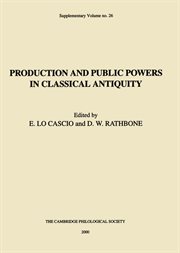 Production and public powers in classical antiquity cover image