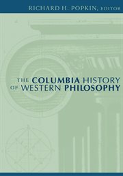 The Columbia history of Western philosophy cover image