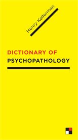Dictionary of psychopathology cover image