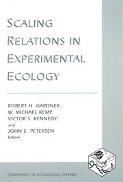 Scaling relations in experimental ecology cover image