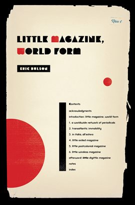 Cover image for Little Magazine, World Form