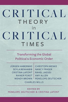 Cover image for Critical Theory in Critical Times