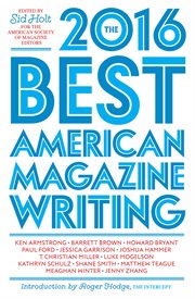 The best American magazine writing 2016 cover image