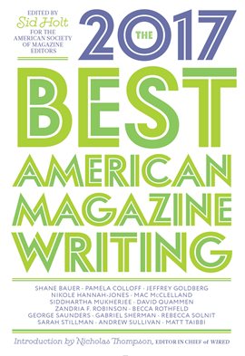 Cover image for The Best American Magazine Writing 2017
