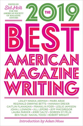 Cover image for The Best American Magazine Writing 2019