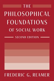 The philosophical foundations of social work cover image