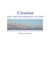 Creation and the sovereignty of God cover image