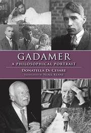 Gadamer a philosophical portrait cover image