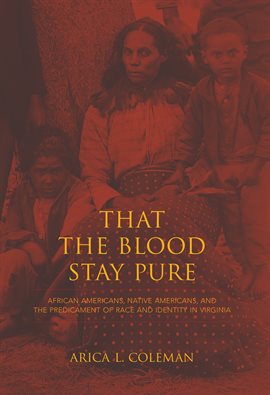 Cover image for That the Blood Stay Pure