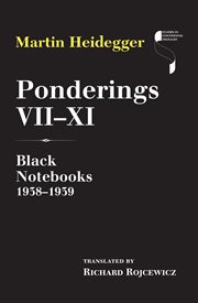 Ponderings : Black notebooks 1938-1939. VII-XI cover image