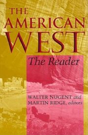 The American West: the reader cover image