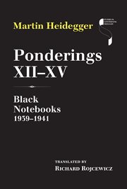 Ponderings XII-XV : Black Notebooks 1939-1941 cover image