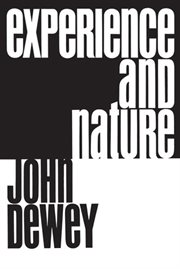 Experience and nature cover image