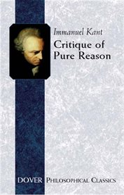 Critique of pure reason cover image