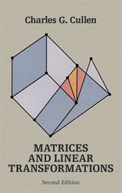 Matrices and linear transformations cover image