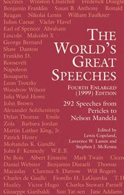 The world's great speeches cover image