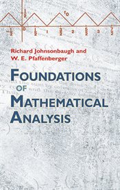 Foundations of mathematical analysis cover image