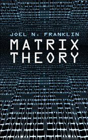 Matrix theory cover image