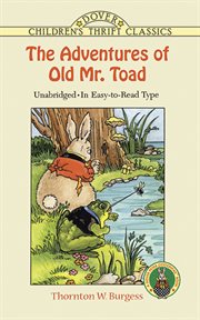 Adventures of Old Mr. Toad, The cover image