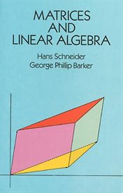 Matrices and linear algebra cover image