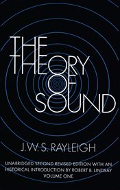 The theory of sound, volume one cover image