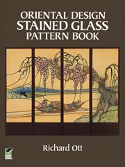 Oriental Design Stained Glass Pattern Book cover image