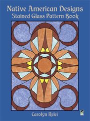 Native American Designs Stained Glass Pattern Book cover image