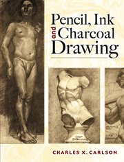 Pencil, ink and charcoal drawing: four volumes bounds as one cover image