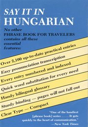 Say It in Hungarian cover image