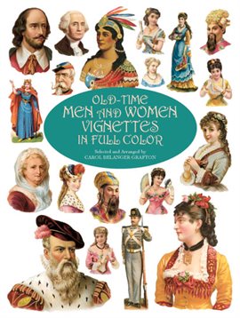 Cover image for Old-Time Men and Women Vignettes in Full Color