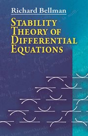 Stability theory of differential equations cover image