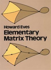 Elementary matrix theory cover image