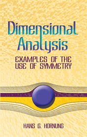 Dimensional Analysis: Examples of the Use of Symmetry cover image