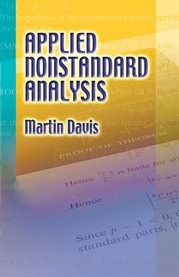 Applied nonstandard analysis cover image
