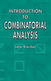 Introduction to combinatorial analysis cover image
