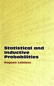 Statistical and inductive probabilities cover image