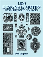 1,100 designs and motifs from historic sources cover image