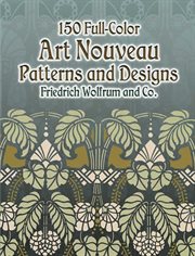 150 full-color art nouveau patterns and designs cover image