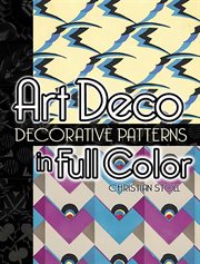 Art deco decorative patterns in full color cover image
