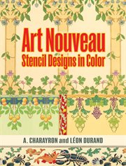 Art nouveau stencil designs in color cover image