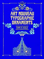 Art Nouveau typographic ornaments cover image