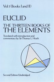 The thirteen books of the elements, vol. 1 cover image