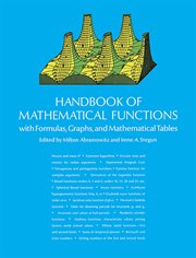 Handbook of mathematical functions with formulas, graphs, and mathematical tables cover image