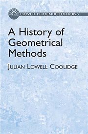 A History of Geometrical Methods : Dover Books on Mathematics cover image