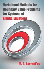 Variational methods for boundary value problems for systems of elliptic equations cover image